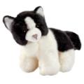 Anima Peluche Chaton Noir Blanc - 16 cm